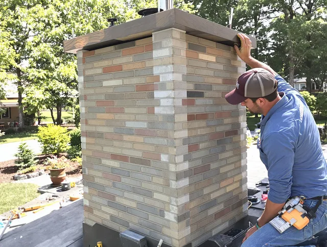 Torrington Chimney Sweep completing a modern chimney remodel in Torrington, CT