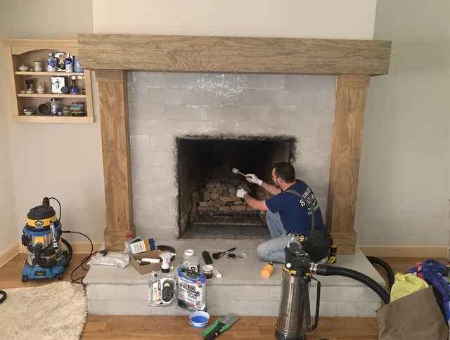 Detailed creosote removal process by Torrington Chimney Sweep in Torrington, CT